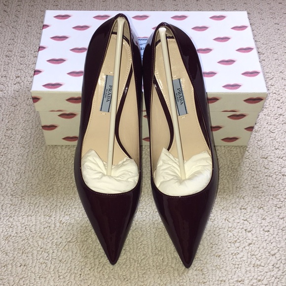 Made to measure Prada pumps, never been worn with personalized initials on. - Picture 2 of 6